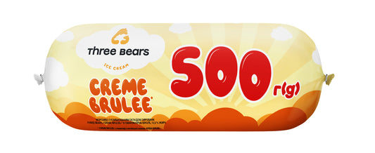Valgomieji ledai THREE BEARS Creme brulee, 500g, 930 ml