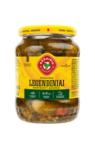 Marinuoti agurkai KĖDAINIŲ Legendiniai, 660 g / 330 g
