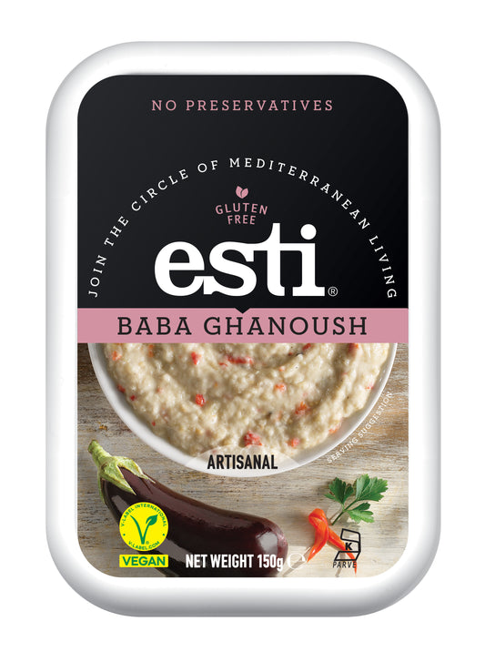 Užtepėlė ESTI, Baba ghanoush, su baklažanu ir tahini, 150 g