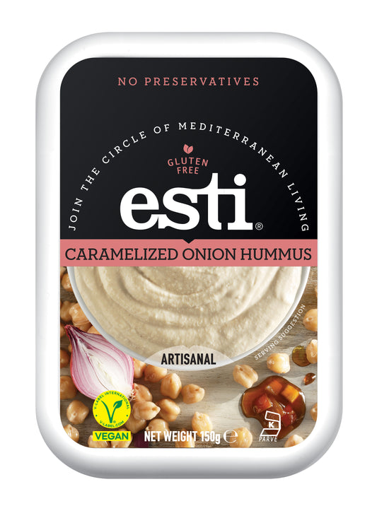 Humusas ESTI, su karamelizuotais svogūnais, 150 g