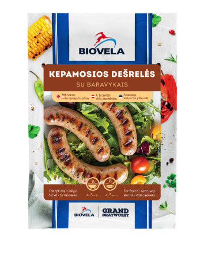 Virtos kepamosios dešrelės BIOVELA su baravykais, I rūšis, 300 g