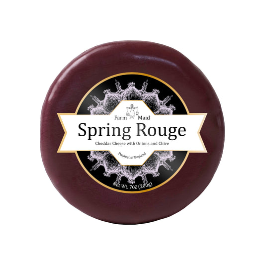 Čederio sūris FARM MAID, su svogūnais ir laiškiniais česnakais, 200 g