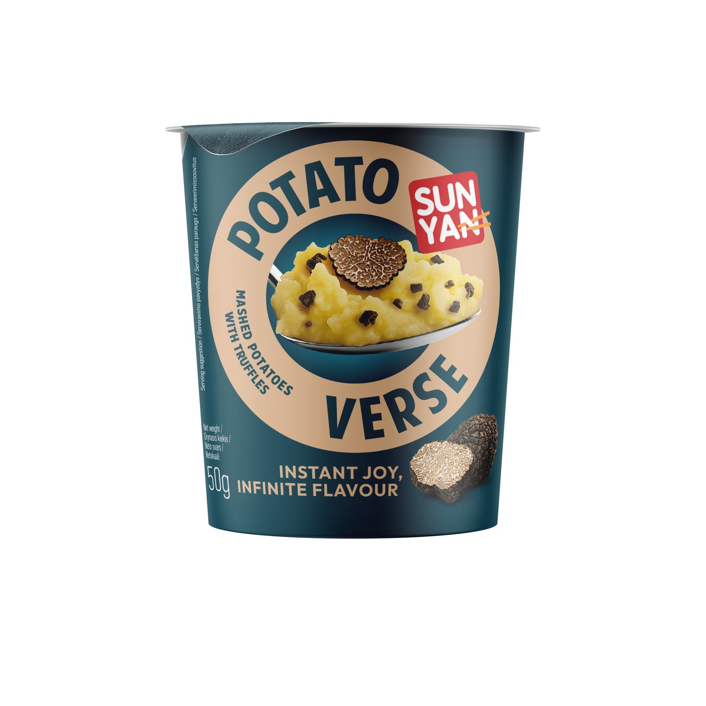 Bulvių košė SUN YAN POTATO VERSE su trumais, indelis, 50g