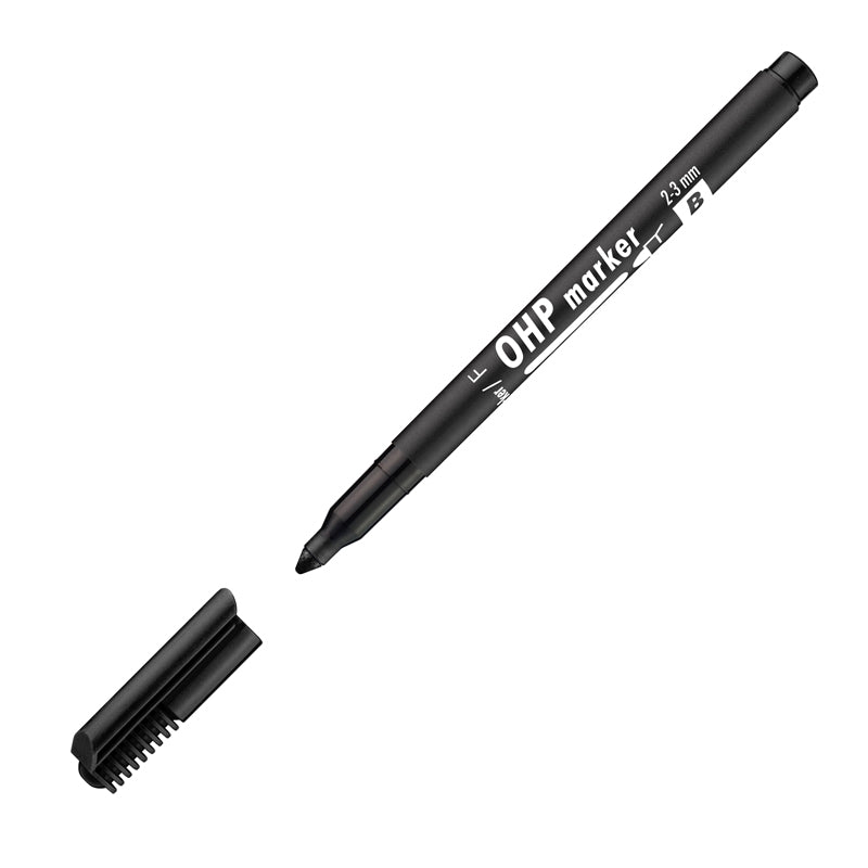 Permanent marker ICO OHP, 1 – 1.5 mm, BLACK