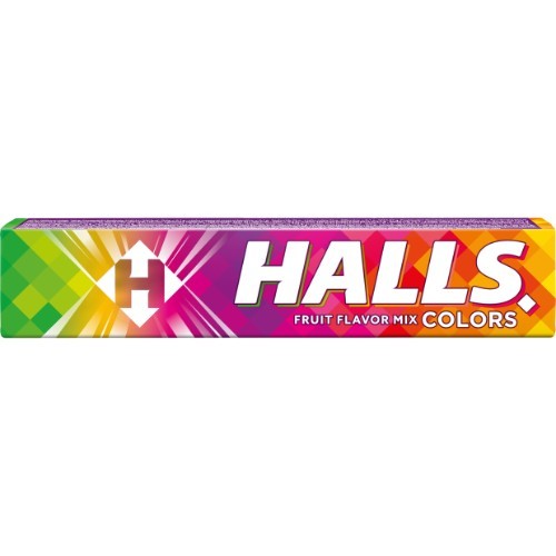HALLS Colors lollipops, fruit flavor, 33.5 g