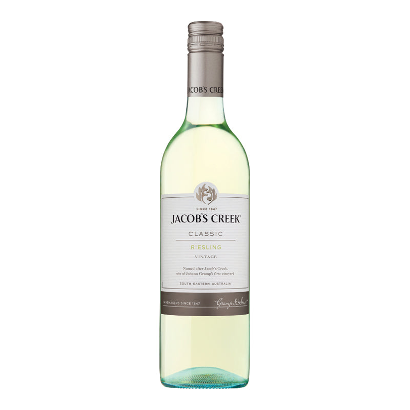Sausas baltas vynas JACOBS CREEK Riesling, 0,75 l, 11,5%
