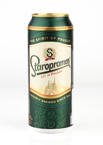 Beer Staropramen Premium 5%, 0.5l can.
