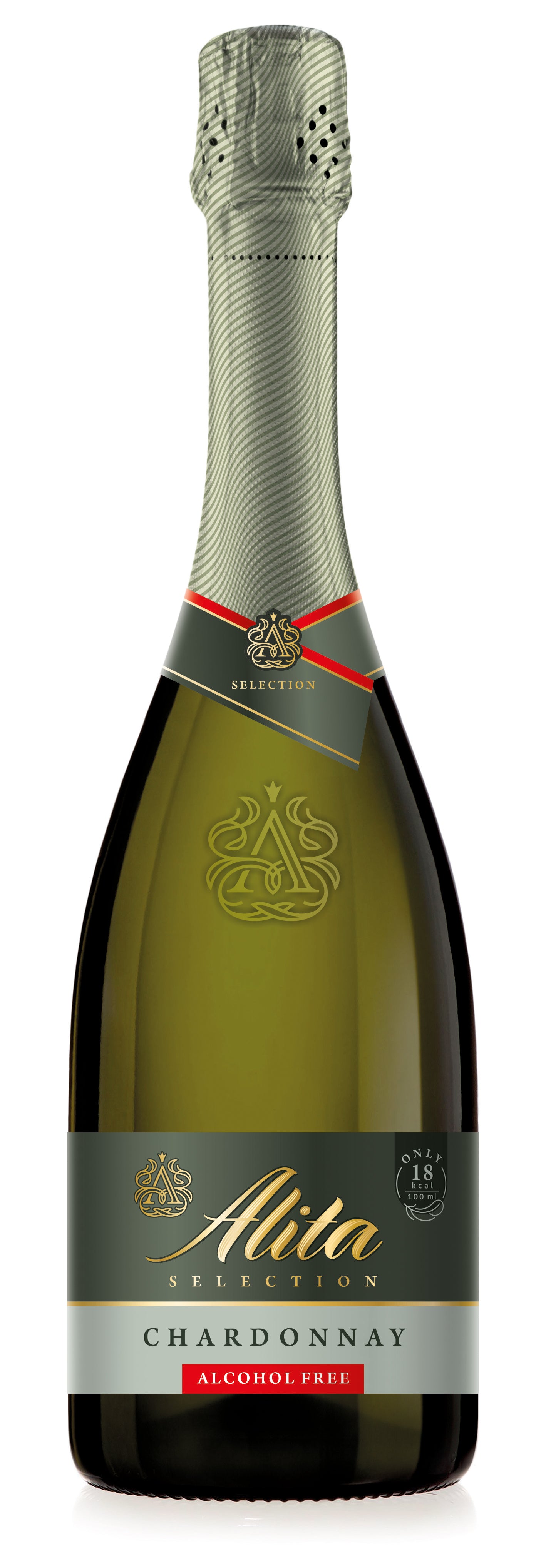 Putojantis nealkoholinis vynas ALITA, Selection Chardonnay, 0,75l