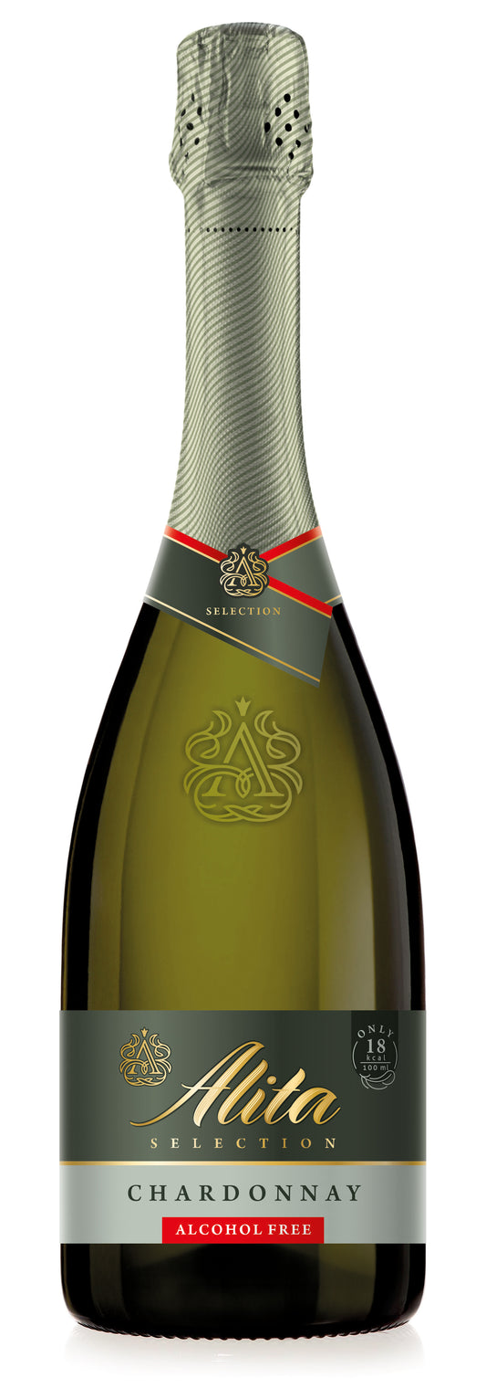 Putojantis nealkoholinis vynas ALITA, Selection Chardonnay, 0,75l