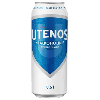 Nealkoholinis alus UTENOS, 0,5 %, 0,5 l, skardinė D
