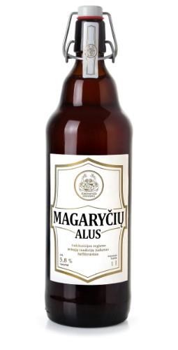 Alus MAGARYČIŲ Kupiškėnų, 5,8%, 1 l, butelis D