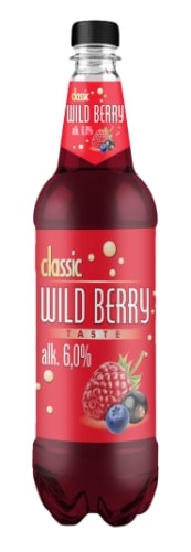 Beer cocktail CLASSIC, Forest berry flavor, 6.0%, 1 l