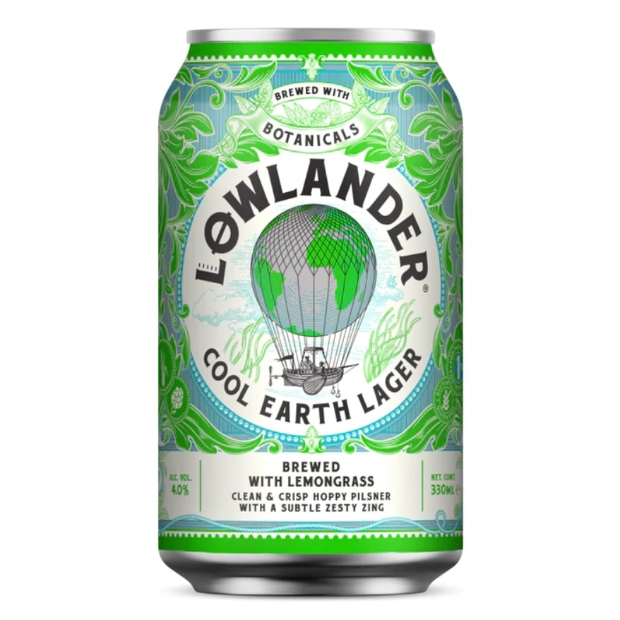 Beer LOWLANDER Cool Earth Lager Cans, 4%, 0.33 l, D