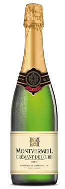 Sparkling wine MONTVERMEIL, Cremant De Loire, white, dry, 12%, 0.75 l