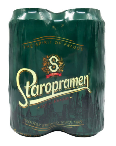 Beer STAROPRAMEN Premium Pack, 5%, 4 x 0.5 l New