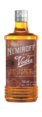 Degtinė NEMIROFF, Honey Pepper, 40%, 0,7 L