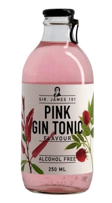 Nealkoholinis kokteilis, SIR JAMES 101 Pink Gin Tonic, 0,0%, 0,25 l