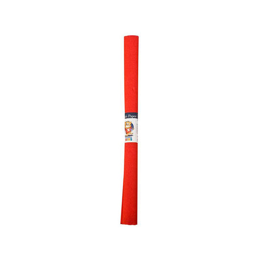 Crepe paper ICO CREATIVE KIDS, 200x50 cm, red color.