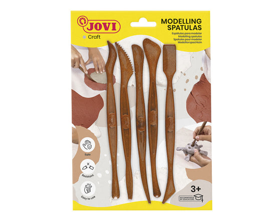 Įrankiai lipdymui JOVI, plastikas, 5 vnt. pakelyje