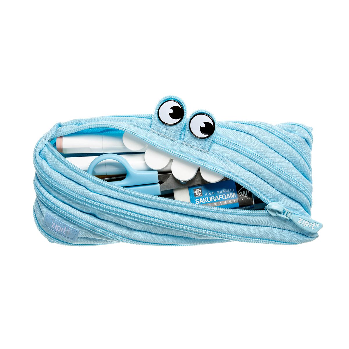 Penalas-pieštukinė ZIPIT Gorge Monster Pouch, GO-1, Mėlyna