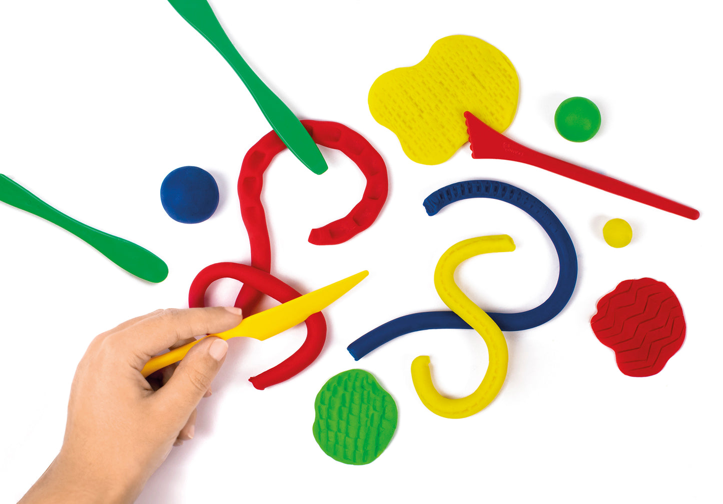 Modeliavimo įrankių rinkinys JOVI Tube, 48 vnt., 3 skirtingi įrankiai