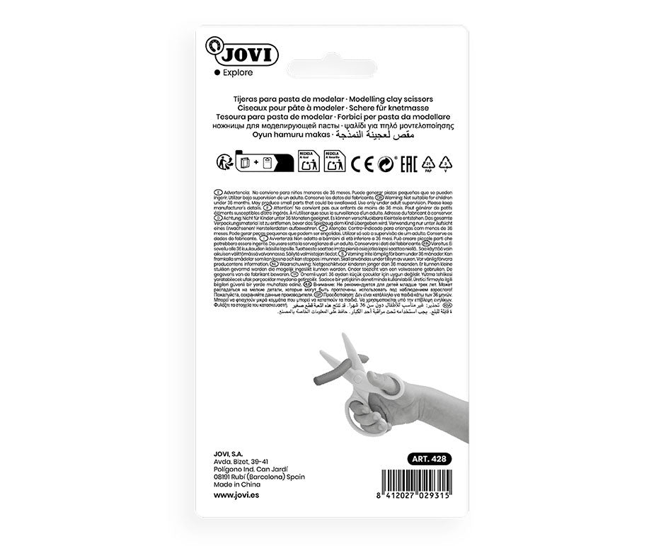 Modeliavimo žirklės JOVI, geltonos sp.