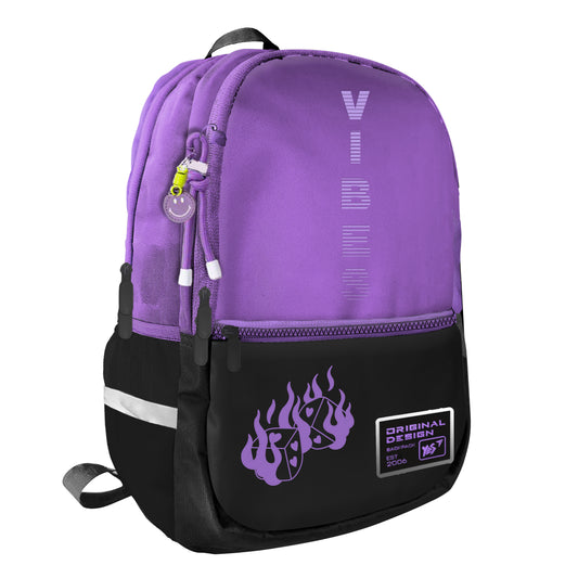 Kuprinė YES T-113 Lilac Cubes, 420x270x125 mm