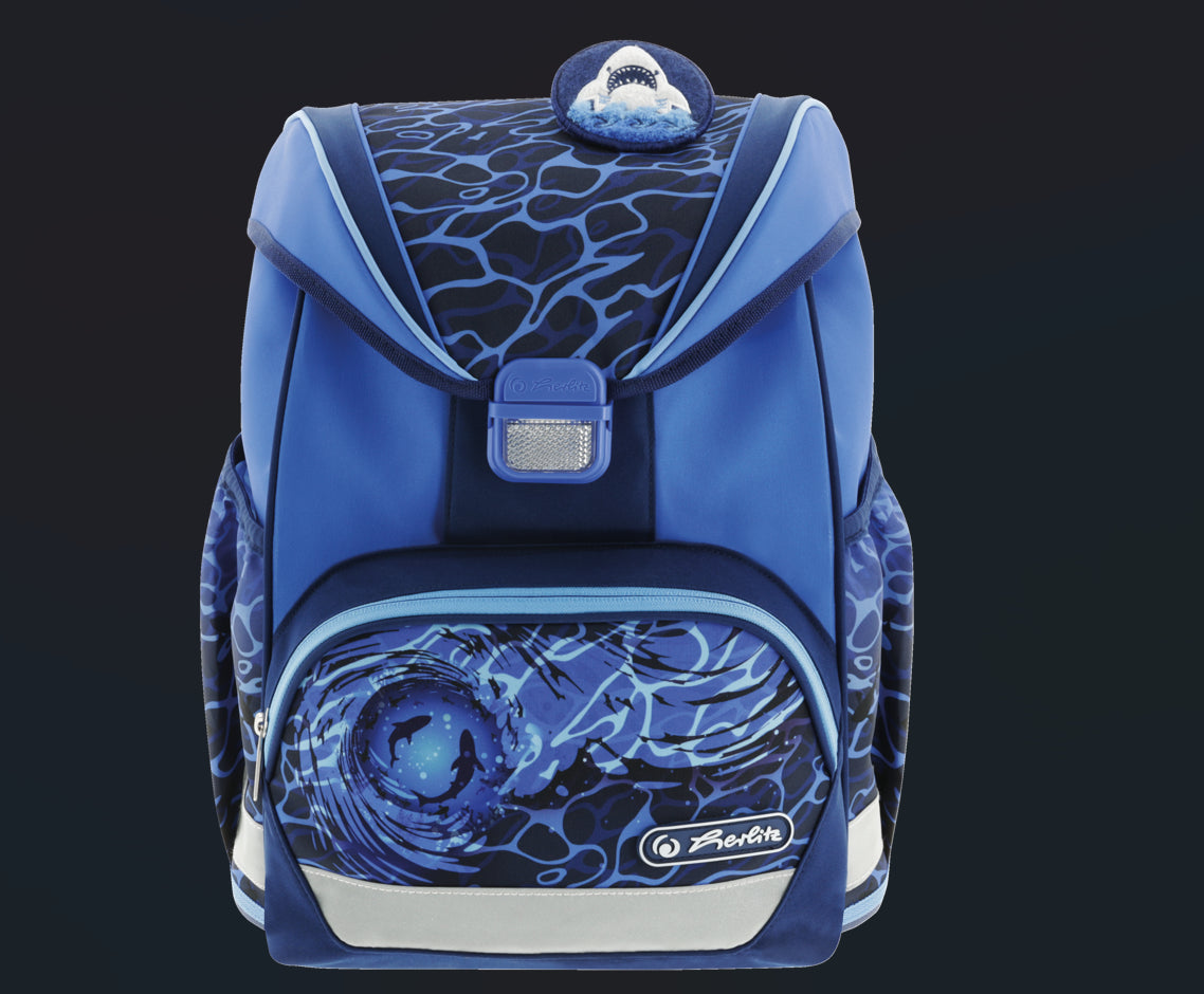 Forminė kuprinė Herlitz UltraLight Blue Shark  36 x 28 x 21 cm