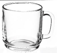 Mug VERSAILLES, clear tempered glass, 260 ml, D 7 cm, H 9 cm, 1 pc.
