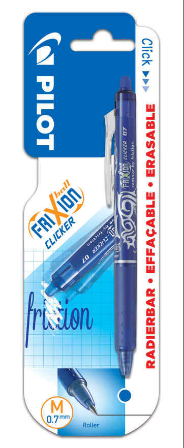 Automatinis tušinukas Frixion Clicker 0,7 mm, mėlynos spalvos