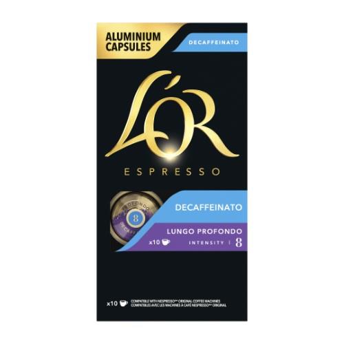 Coffee capsules L'OR Decaffeinato, 10 pcs x 52g
