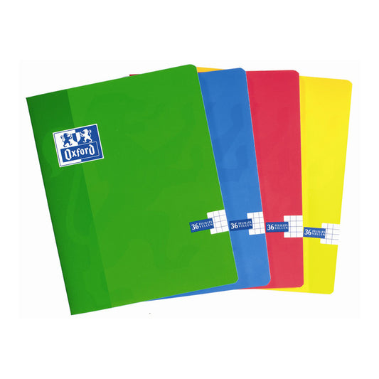 Notebook bound OXFORD, A5, 16.5 x 21 cm, squared, 36 sheets