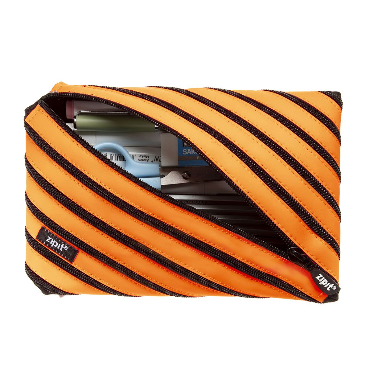 Pencil case ZIPIT Neon Jumbo Pouch, ZJN-2, Orange