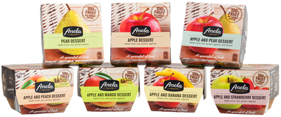 Natural puree ANELA, apple and mango, no added sugar, 200g