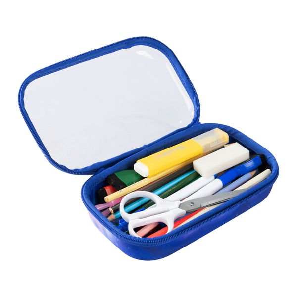 Pencil case ZIPIT Clear Top, cat