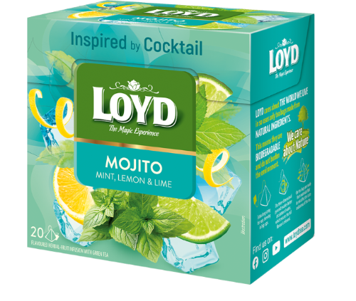Fruit tea LOYD, mojito flavor, 20 x 1.7g