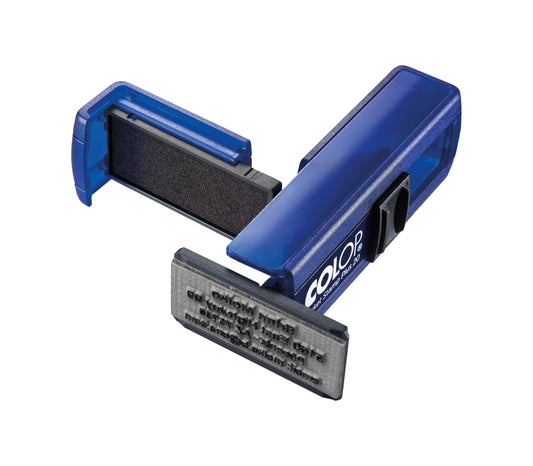 Kišeninis antspaudas COLOP 20 NEW, mėlynas korpusas, bespalvė pagalvėlė