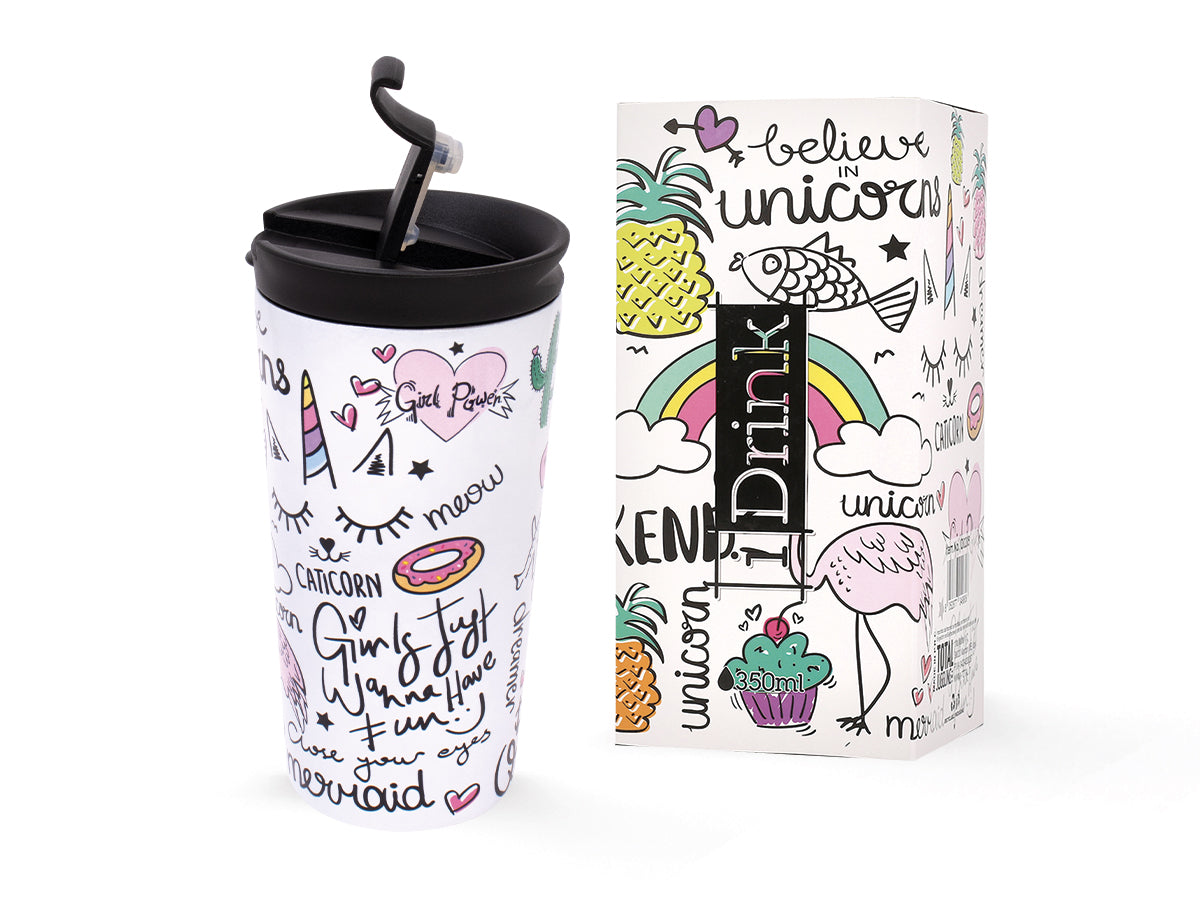 Stainless steel mug Itotal UNICORN, 350ml