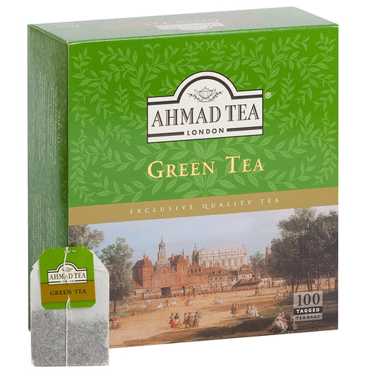 Green tea AHMAD GREEN TEA, in bags, 100 pcs.