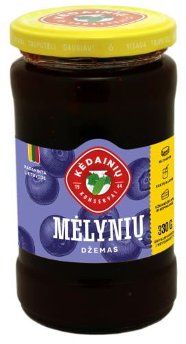 Jam KĖDAINIų with blueberries, 330g