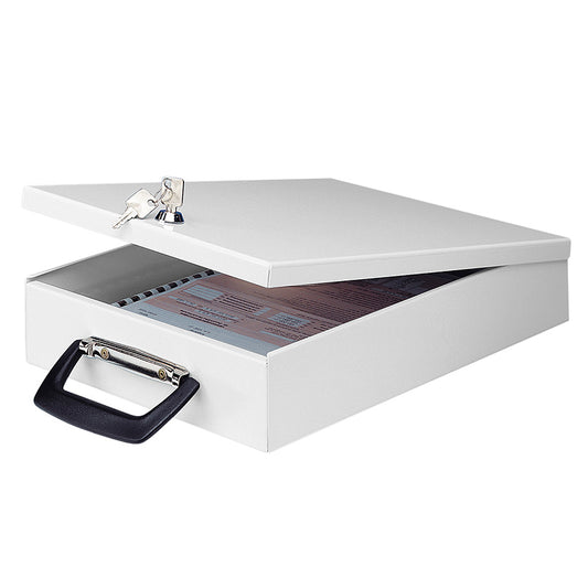 Metal document box WEDO, 35.5 x 26 x 6.7 cm, with lock