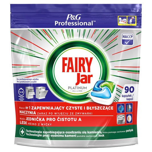 Automatinių indaplovių kapsulės FAIRY All in 1 Platinum, 90 vnt.