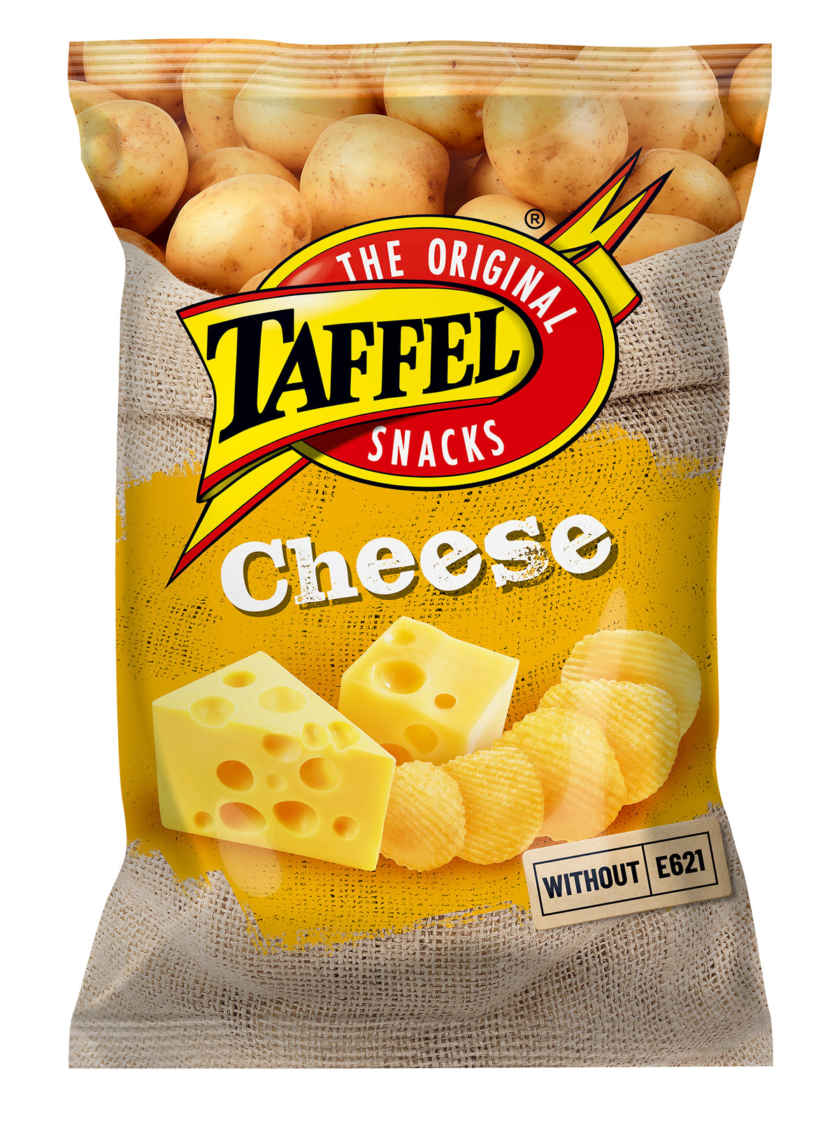 Potato chips TAFFEL, cheese flavor, 130 g