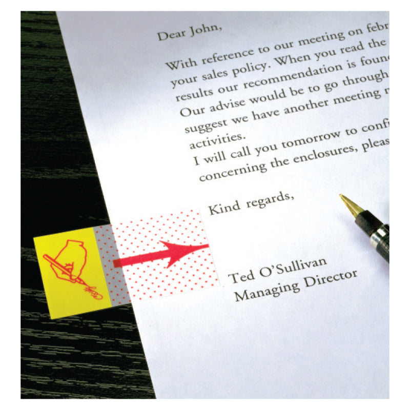 Post-it Signature sticky notes, 25.4 x 43.2 mm, 50 sheets
