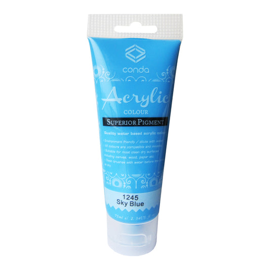 Acrylic paint 75 ml 1245, light blue