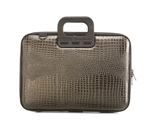 Computer bag BOMBATA Shiny Cocco 15'6, charcoal gray