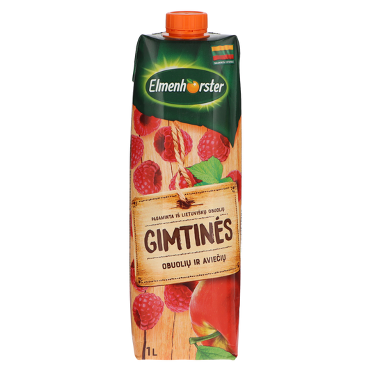 Obuolių ir aviečių gėrimas ELMENHORSTER Gimtinės, 30%, 1 l