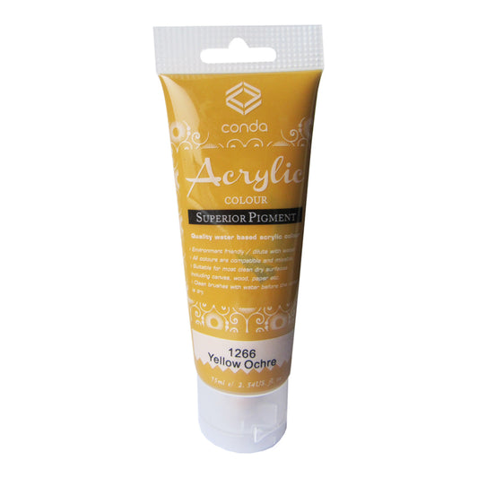 Acrylic paint 75 ml 1266, yellow ochre
