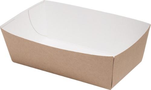 Disposable food box KRAFT, paper, 14.5 x 8 x 5.5 cm, 100 pcs