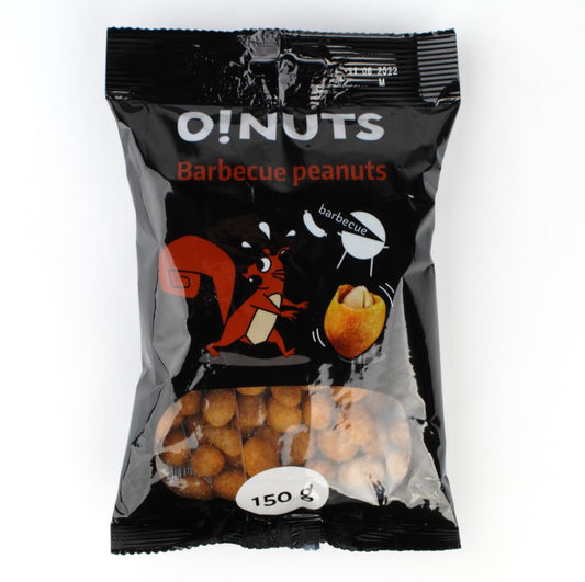 O!NUTS peanuts, barbecue flavor, 150 g